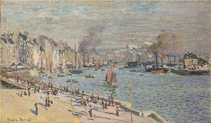 克洛德·莫奈（Claude Monet，法国画家）作品- 勒阿弗尔港 (1874)