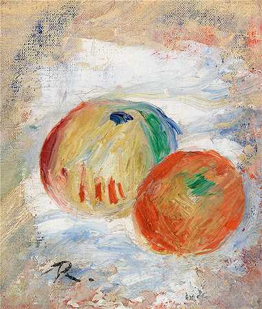 皮埃尔·奥古斯特·雷诺阿（Pierre-Auguste Renoir）-苹果 (Pommes) (1875)