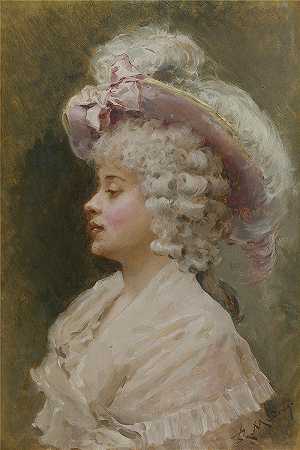 雷蒙多·德·马德拉索·加雷特（Raimundo de Madrazo y Garreta，西班牙画家）– 优雅的女士