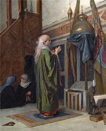 西奥多罗斯·拉利（Theodoros Ralli，希腊画家）作品–在清真寺