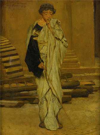 劳伦斯·阿尔玛·塔德玛（Lawrence Alma-Tadema，荷兰画家)作品–罗马建筑师