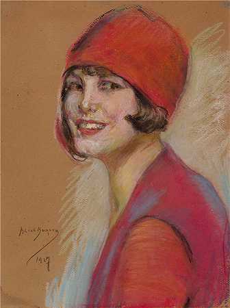 爱丽丝·派克·巴尼 (Alice Pike Barney，美国画家)作品-好莱坞 (1927)