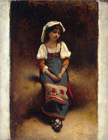 莱昂·博纳（Léon Bonnat，法国画家）作品-意大利女人（1860 年代中期）
