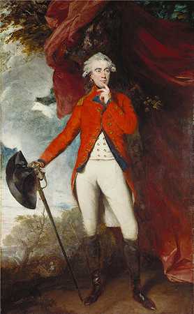 约书亚·雷诺兹（Joshua Reynolds，英国画家）作品-Francis Rawdon-Hastings (1754-1826)，第二代莫伊拉伯爵和第一代黑斯廷斯侯爵