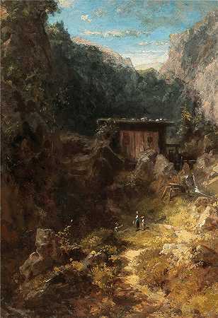 卡尔·斯皮茨韦格（Carl Spitzweg，德国画家）作品-山地磨坊
