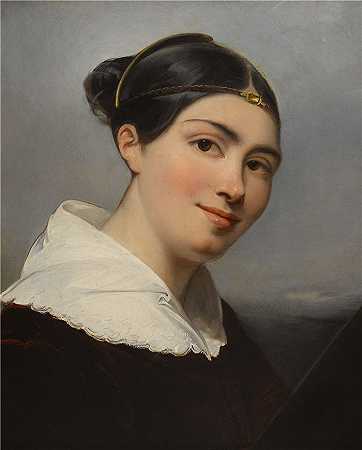 弗朗索瓦·杰拉德（François Gérard，法国画家）作品-朱莉·杜维达尔·德·蒙费里埃的肖像