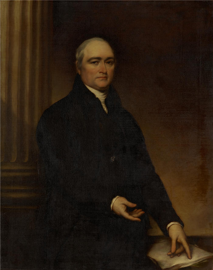 约翰·特朗布尔 John Trumbull，美国画家）高清作品-蒂莫西·德怀特 [1817]