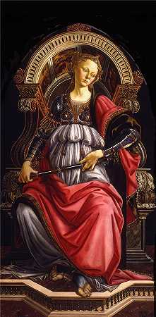 桑德罗·波提切利（Sandro Botticelli，意大利画家）作品-(坚韧 (1470))油画