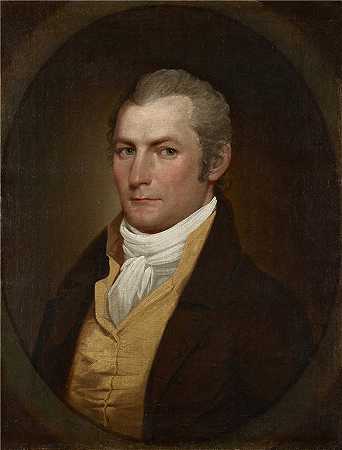 约翰·特朗布尔（John Trumbull，美国画家）-男人的肖像（约 1804–08 年）