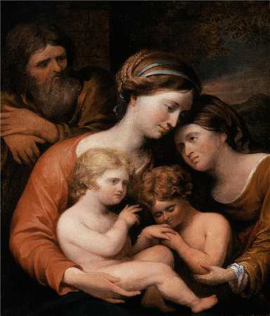 约翰·特朗布尔（John Trumbull，美国画家）-神圣家族 (1826)