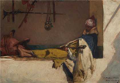 让·约瑟夫·本杰明·康斯坦斯（Jean Joseph Benjamin Constant，法国画家）(-在休息)