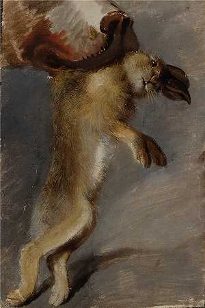 约翰·彼得·克拉夫特 (Johann Peter Krafft，奥地利画家) 作品-(兔子的研究 (1815))
