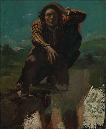 古斯塔夫·库尔贝（Gustave Courbet，法国画家）-(自画像 (1844))