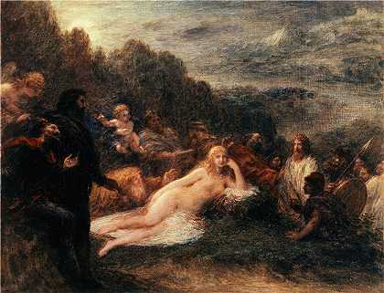 亨利·范汀·拉图尔（Henri Fantin-Latour，法国画家）作品-(海伦 (1892))高清油画
