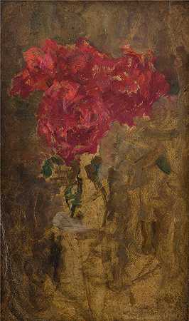 奥尔加·博兹南斯卡 (Olga Boznańska，波兰画家)-花卉研究（1930）