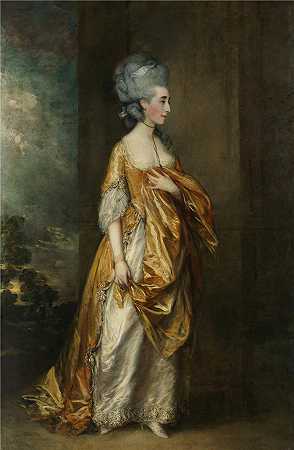 托马斯·庚斯博罗（Thomas Gainsborough，英国画家）-(Grace Dalrymple Elliott 夫人 (1754–1823) (1778))