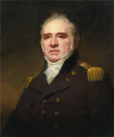 亨利·雷本（Henry Raeburn，苏格兰画家）-(詹姆斯·福布斯-德拉蒙德上尉的肖像)