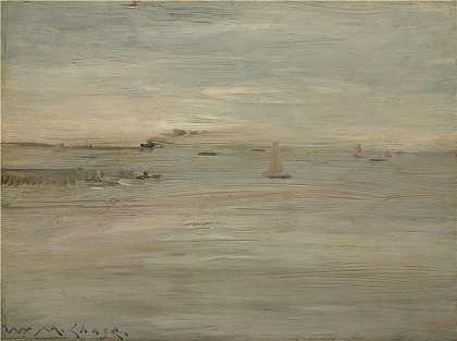 威廉·梅里特·蔡斯（William Merritt Chase，美国画家）高清油画-(海军陆战队（约 1888 年）)