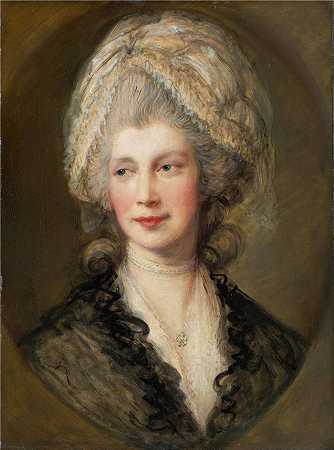 托马斯·庚斯博罗（Thomas Gainsborough，英国画家）-(夏洛特王后)