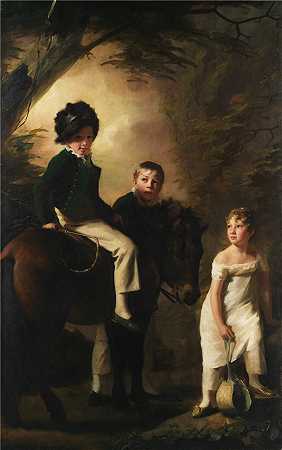亨利·雷本（Henry Raeburn，苏格兰画家）-(德拉蒙德儿童（约 1808-9 年）)