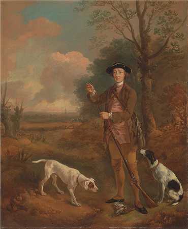 托马斯·庚斯博罗（Thomas Gainsborough，英国画家）-(萨福克郡坦宁顿的约翰·戴德少校（约 1755 年）)