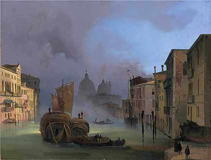 伊波利托·卡菲（Ippolito Caffi，意大利画家）-(威尼斯大运河)