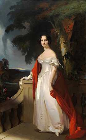托马斯·萨利 (Thomas Sully，美国画家)-(雷维迪·约翰逊夫人 (1840))