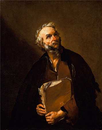胡塞佩·德·里贝拉（Jusepe de Ribera，西班牙画家）-(哲学家 (1637))
