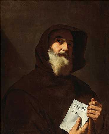 胡塞佩·德·里贝拉（Jusepe de Ribera，西班牙画家）-(保拉的圣方济各 (1640))
