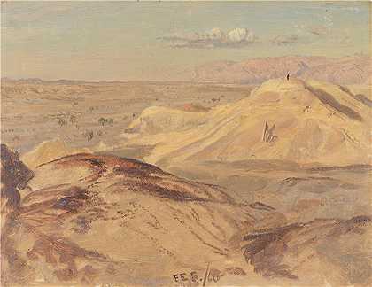 弗雷德里克·埃德温·丘奇（Frederic Edwin Church，美国画家）-(佩特拉附近的风景（1868 年）)