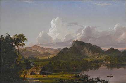 弗雷德里克·埃德温·丘奇（Frederic Edwin Church，美国画家）-(湖畔之家（1852）)