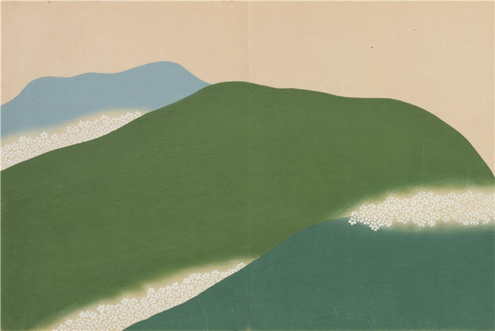 神坂雪佳[Kamisaka Sekka，日本画家]高清作品-《吉野 [Yoshino] [1909-1910]》