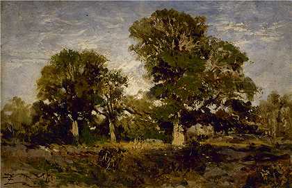 费利克斯·齐姆（Félix Ziem，法国画家）-(莱斯·切内斯（1850-1860）)