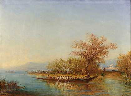 费利克斯·齐姆（Félix Ziem，法国画家）-(博斯普鲁斯海峡 (1880 -1900))