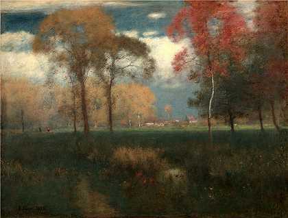 乔治·英尼斯 (George Inness，美国画家)-(阳光明媚的秋日（1892）)