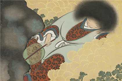 神坂雪佳(Kamisaka Sekka，日本画家)-(菊花童子（菊地童子）（1909-1910）)