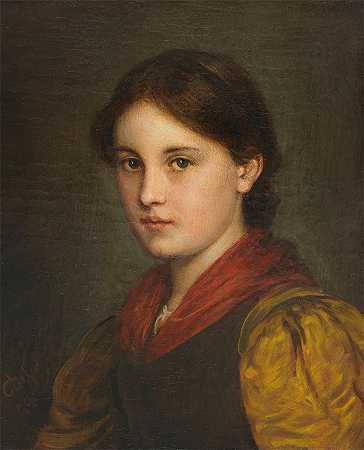 弗朗茨·冯·德弗雷格（Franz von Defregger，奥地利画家）-(连衣裙(1899))