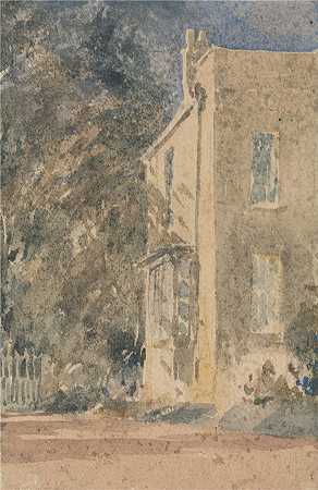 大卫·考克斯（David Cox，英国画家）-(绿地之家（1840 年代）)