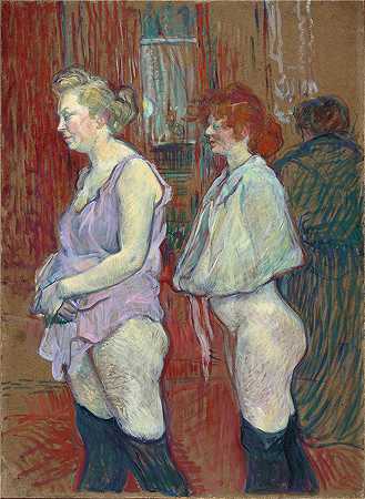亨利·德·图卢兹-劳特累克（Henri de Toulouse-Lautrec,法国画家）-(红磨坊街 (1894_1894))