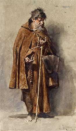 马里亚诺·福图尼·马萨尔（Mariano Fortuny Marsal，西班牙画家）-(乞丐 (1868))
