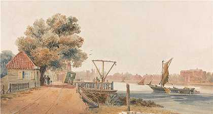 大卫·考克斯（David Cox，英国画家）-(米尔班克（约 1810 年）)