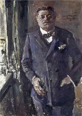 洛维斯·科林斯（Lovis Corinth，德国画家）-(帝国总统弗里德里希·艾伯特的肖像（1924 年）)