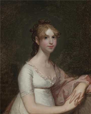 吉尔伯特·斯图尔特（Gilbert Stuart，美国画家）-(安娜鲍威尔梅森小姐（帕特里克格兰特夫人）（1804-05）)