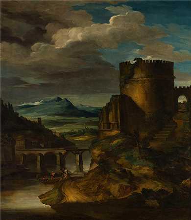 西奥多·杰利柯(Théodore Géricault，法国画家)-(意大利风景（1818）)