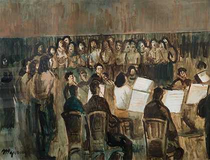 赛普里安·马耶尼克（Cyprián Majerník,斯洛伐克画家）-(音乐会 (1943))