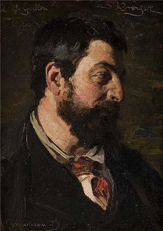 佩德·瑟夫林·柯罗耶（Peder Severin Kroyer，丹麦画家）-(法国画家阿尔弗雷德·吉洛的肖像（1879年） )