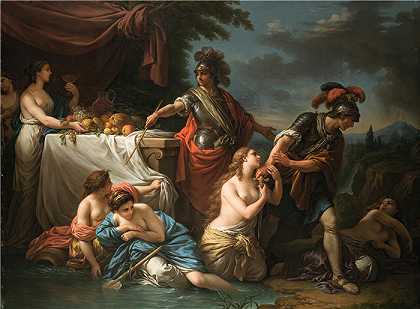 路易斯-让-弗朗索瓦·拉格尼（Louis-Jean-François Lagrenée，法国画家）-(乌巴德与丹麦骑士（1785）)