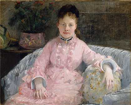 贝特·莫里索（Berthe Morisot，法国画家） -(粉红色连衣裙)