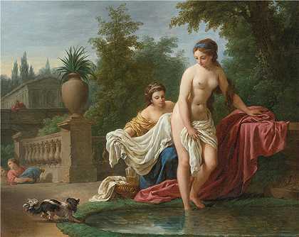 路易斯-让-弗朗索瓦·拉格尼（Louis-Jean-François Lagrenée，法国画家）-(大卫和拔示巴 (1770))
