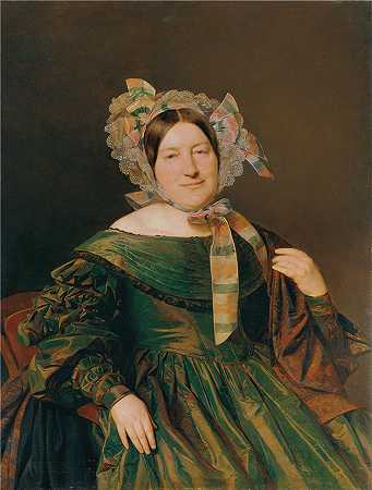 费迪南德·乔治·沃尔德米勒（Ferdinand Georg Waldmuller,奥地利画家）作品–格林纳姆夫人